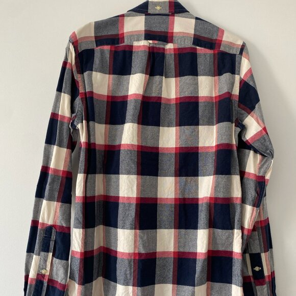 J. Crew Oxford Red, White, and Blue flannel - Picture 2 of 4